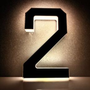 rechargable Solar Number Lamp